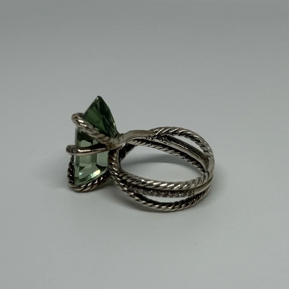 David Yurman wrap ring green amethyst precyolite - Picture 4 of 5